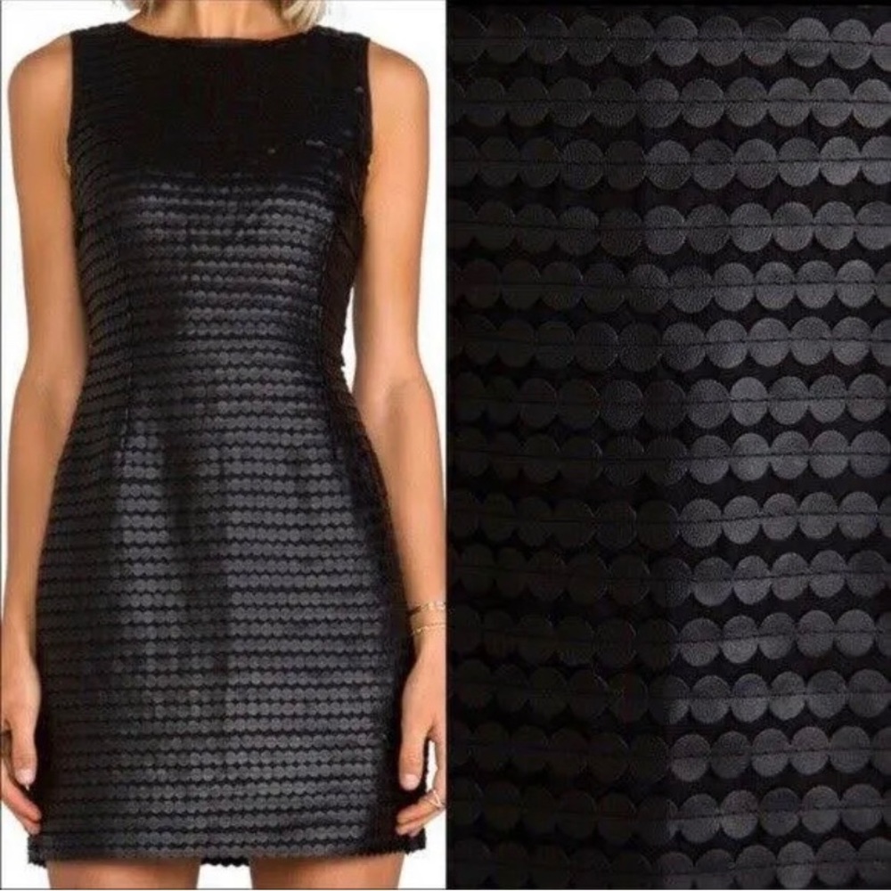 BB Dakota Black Faux Leather Dress